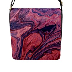 Abstract-colorful-painting-background-closeup Flap Closure Messenger Bag (L)