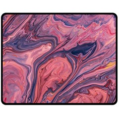 Abstract-colorful-painting-background-closeup Double Sided Fleece Blanket (Medium) 