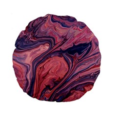 Abstract-colorful-painting-background-closeup Standard 15  Premium Flano Round Cushions