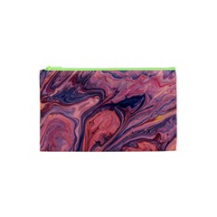 Abstract-colorful-painting-background-closeup Cosmetic Bag (xs)