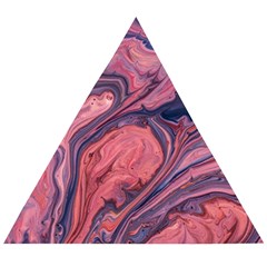 Abstract-colorful-painting-background-closeup Wooden Puzzle Triangle by Vaneshart