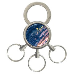 Liquid-abstract-paint-texture 3-ring Key Chain by Vaneshart