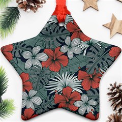 Seamless-floral-pattern-with-tropical-flowers Ornament (star)