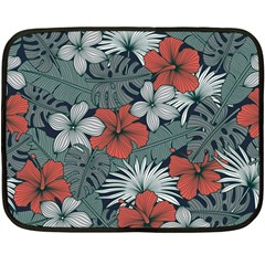 Seamless-floral-pattern-with-tropical-flowers Fleece Blanket (mini) by Vaneshart