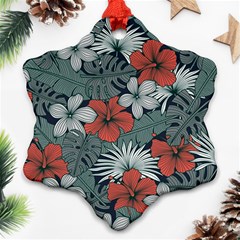 Seamless-floral-pattern-with-tropical-flowers Ornament (snowflake)