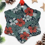 Seamless-floral-pattern-with-tropical-flowers Ornament (Snowflake) Front