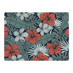 Seamless-floral-pattern-with-tropical-flowers Double Sided Flano Blanket (mini)  by Vaneshart