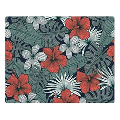 Seamless-floral-pattern-with-tropical-flowers Double Sided Flano Blanket (large)  by Vaneshart