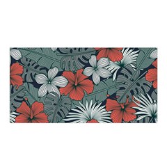 Seamless-floral-pattern-with-tropical-flowers Satin Wrap by Vaneshart