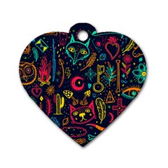 Sketch-graphic-illustration Dog Tag Heart (two Sides) by Vaneshart