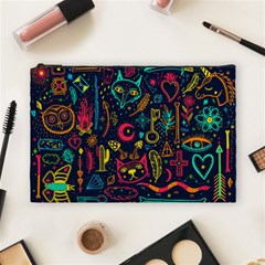 Sketch-graphic-illustration Cosmetic Bag (large) by Vaneshart