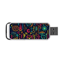 Sketch-graphic-illustration Portable Usb Flash (one Side) by Vaneshart