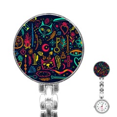 Sketch-graphic-illustration Stainless Steel Nurses Watch by Vaneshart