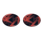 Stippled seamless pattern abstract Cufflinks (Oval) Front(Pair)