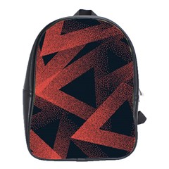 Stippled Seamless Pattern Abstract School Bag (large) by Vaneshart