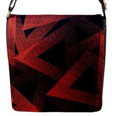 Stippled Seamless Pattern Abstract Flap Closure Messenger Bag (s) by Vaneshart