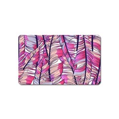 Beautiful-boho-seamless-pattern-with-pink-feathers Magnet (name Card) by Vaneshart