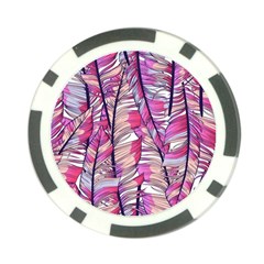 Beautiful-boho-seamless-pattern-with-pink-feathers Poker Chip Card Guard