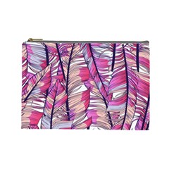 Beautiful-boho-seamless-pattern-with-pink-feathers Cosmetic Bag (large) by Vaneshart