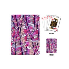 Beautiful-boho-seamless-pattern-with-pink-feathers Playing Cards Single Design (mini)