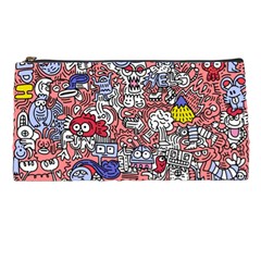 Hand-drawn-vector-illustration-doodle-funny-world-illustrator-line-tools-drawing-flat-design Pencil Case by Vaneshart