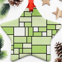 Green-geometric-digital-paper Ornament (star)