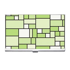 Green-geometric-digital-paper Business Card Holder