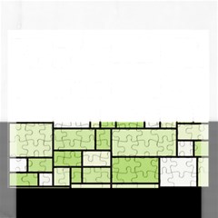 Green-geometric-digital-paper Rectangular Jigsaw Puzzl by Vaneshart