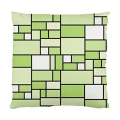 Green-geometric-digital-paper Standard Cushion Case (one Side)