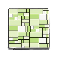 Green-geometric-digital-paper Memory Card Reader (square 5 Slot)