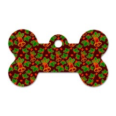 Illustration-christmas-default Dog Tag Bone (one Side)