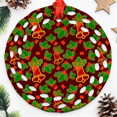 Illustration-christmas-default Ornament (round Filigree)