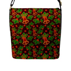 Illustration-christmas-default Flap Closure Messenger Bag (l)