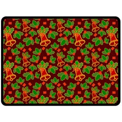 Illustration-christmas-default Double Sided Fleece Blanket (large) 