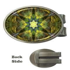 Fractal Fantasy Design Background Money Clips (oval) 