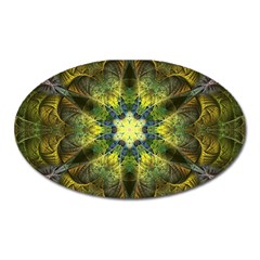 Fractal Fantasy Design Background Oval Magnet by Vaneshart