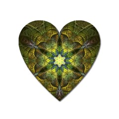 Fractal Fantasy Design Background Heart Magnet