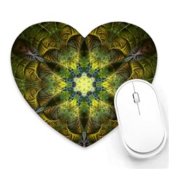 Fractal Fantasy Design Background Heart Mousepads by Vaneshart