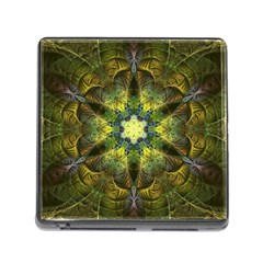 Fractal Fantasy Design Background Memory Card Reader (square 5 Slot) by Vaneshart