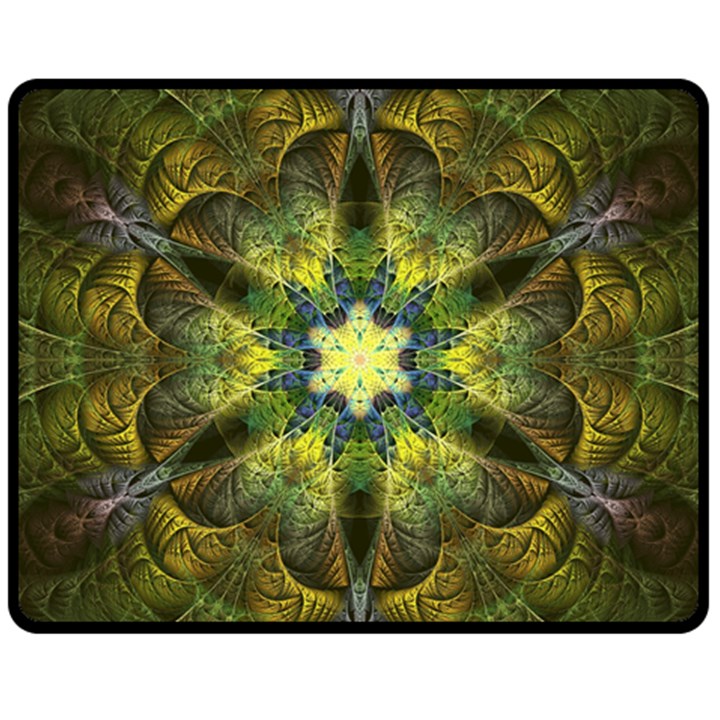 Fractal fantasy design background Fleece Blanket (Medium) 