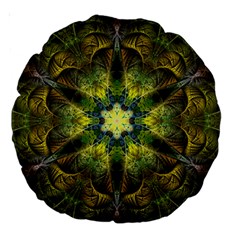 Fractal Fantasy Design Background Large 18  Premium Round Cushions by Vaneshart