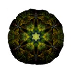 Fractal fantasy design background Standard 15  Premium Flano Round Cushions Front