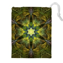 Fractal Fantasy Design Background Drawstring Pouch (5xl) by Vaneshart