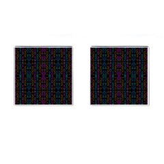 Neon Geometric Seamless Pattern Cufflinks (square) by dflcprintsclothing