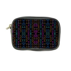 Neon Geometric Seamless Pattern Coin Purse by dflcprintsclothing