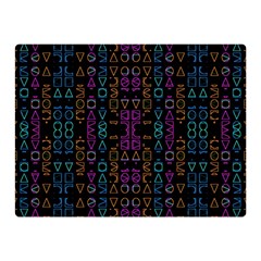 Neon Geometric Seamless Pattern Double Sided Flano Blanket (mini) 