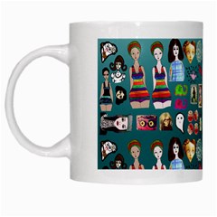 Kawaiicollagepattern2 White Mugs by snowwhitegirl