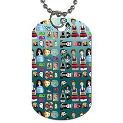 Kawaiicollagepattern2 Dog Tag (one Side) by snowwhitegirl