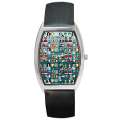 Kawaiicollagepattern2 Barrel Style Metal Watch by snowwhitegirl