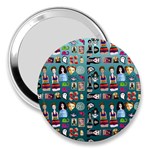 Kawaiicollagepattern2 3  Handbag Mirrors Front